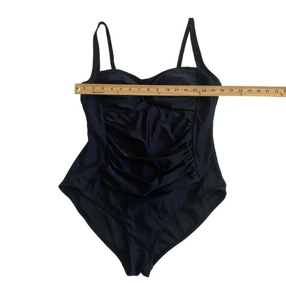 Ekouaer Black One Piece Swimsuit Sz XL - Picture 5 of 12